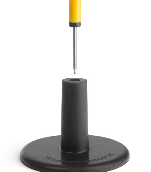 8x trainingspaal met pin en voet voor kunstgras