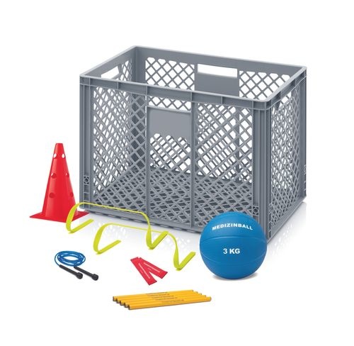 Krat 85 liter voor trainingsmaterialen